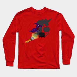 Witching Hour Whimsy: Playful Shadows Long Sleeve T-Shirt